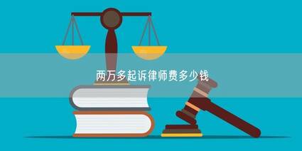 两万多起诉律师费多少钱