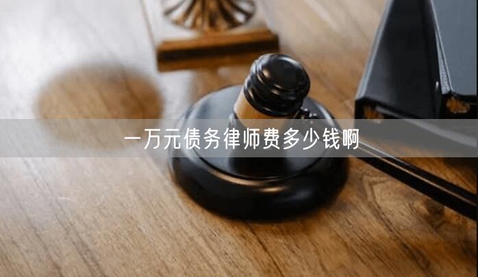 一万元债务律师费多少钱啊