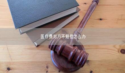 医疗费对方不赔偿怎么办
