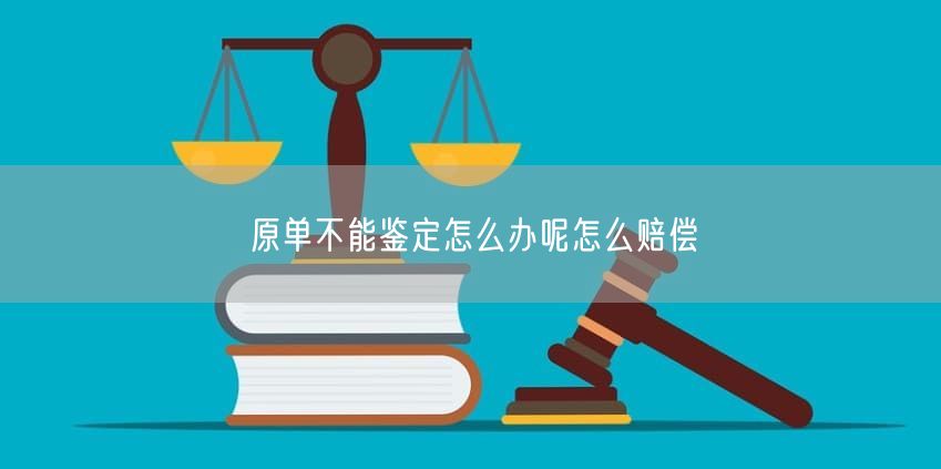 原单不能鉴定怎么办呢怎么赔偿